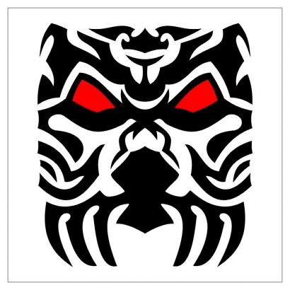 Tribal Mask Tattoos Pics